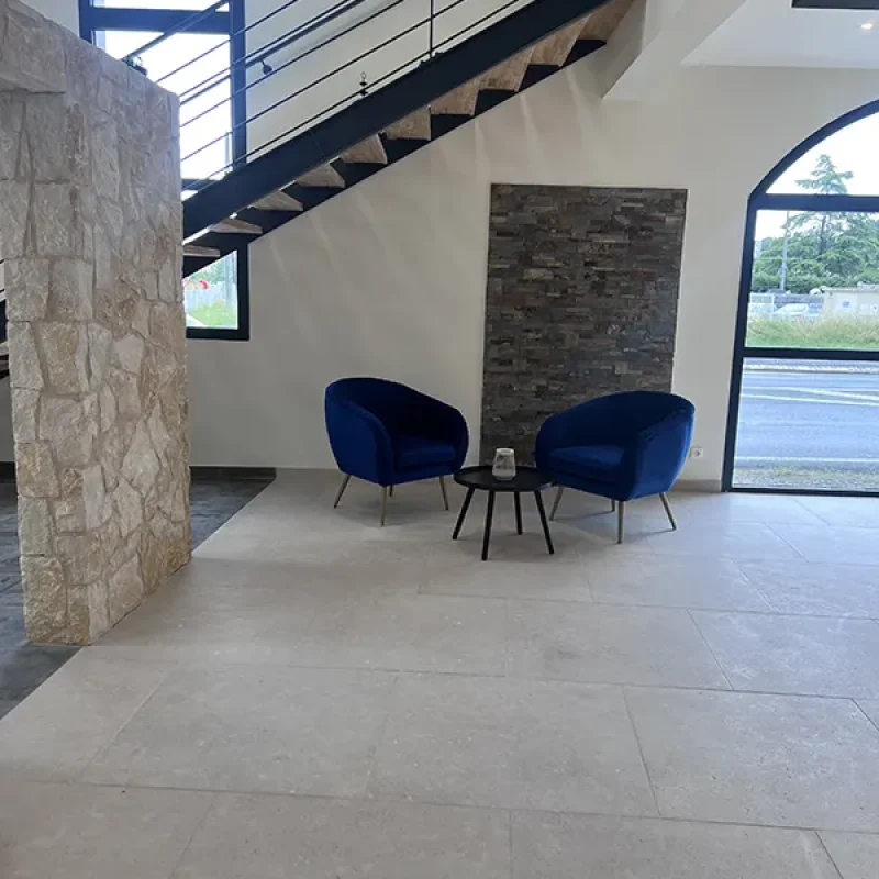 DALLAGE PERLE DE JENA SABLE ET BROSSE 80X80CM ALBI