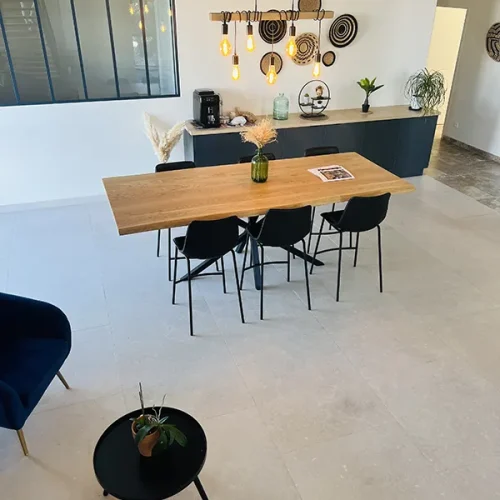 Dallage perle de Jena 50x80 sable et brosse