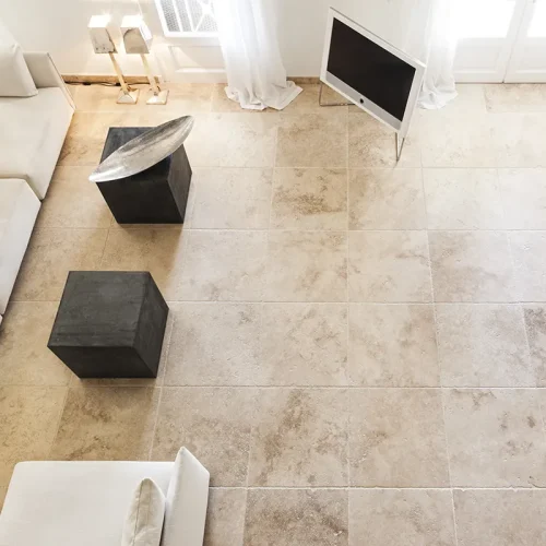 Travertin Format Reguliers Beige vieilli 60x60 1