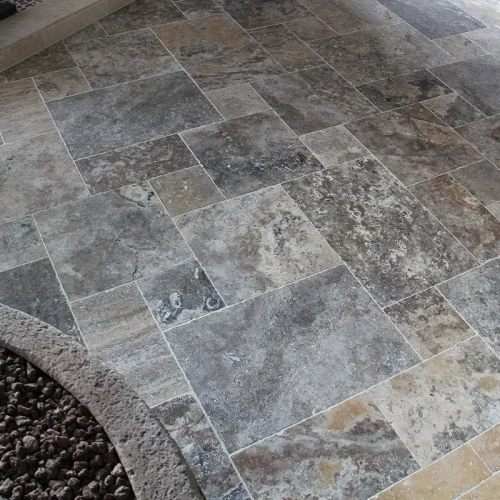 Travertin Opus Romain Silver