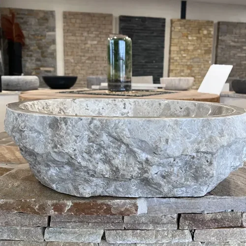 VASQUE MARBRE BLANC NATUREL 40X50X15CM GR4376