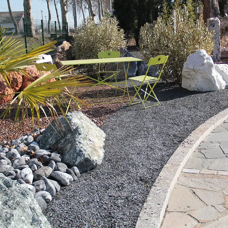 paillettes ardoise 5 15 galets nyx 10 20 et rochers vert amazone et blanc sost